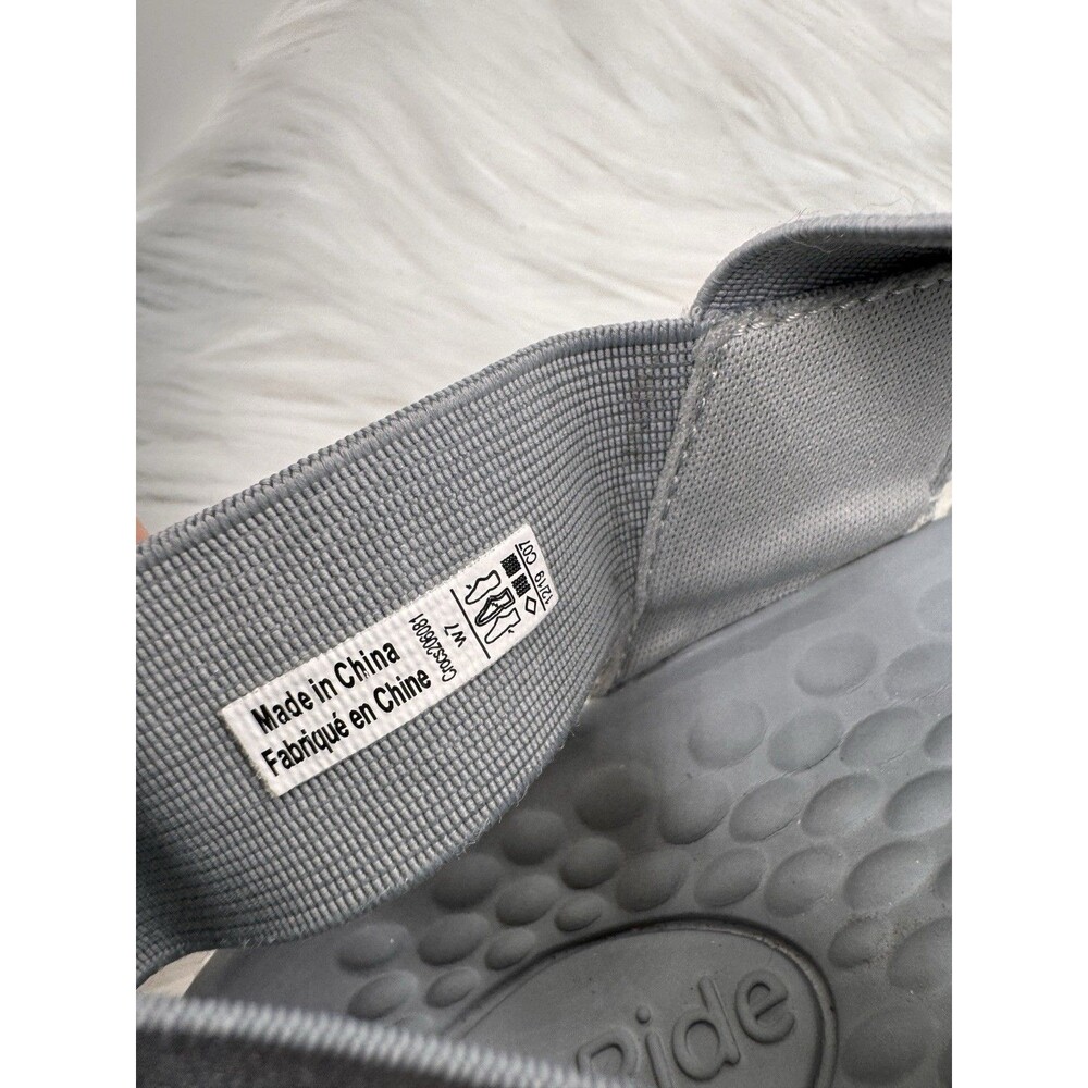 Crocs Sandals Womens 7W LiteRide Stretch Fabric Slip On Strappy Gray - Picture 7 of 8